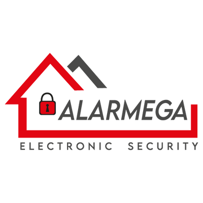 Logo Alarmega Electronic Security - Seguridad Electrónica Residencial Industrial Quito Los Valles Ecuador