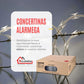 CONCERTINAS GALVANIZADAS - Alarmega - caja producto cerrado - muestra concertina con alambre de puas